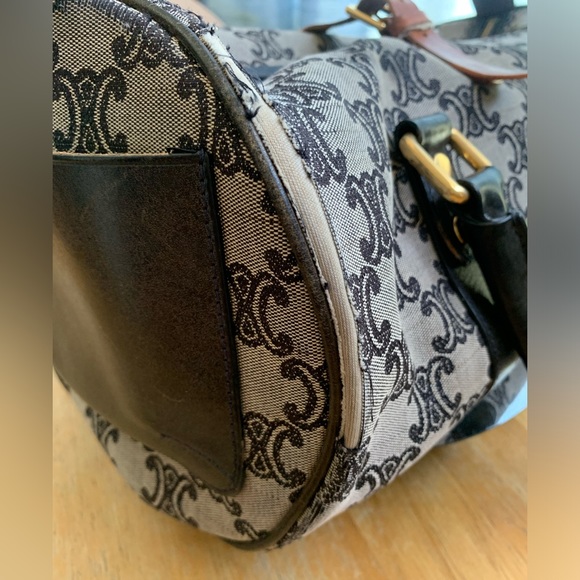 Celine Triomphe Boston Bag Black Canvas/Leather - Pre-loved - Picture 3 of 17